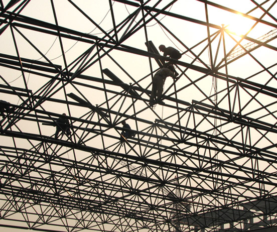 塔城厂房网架安装
