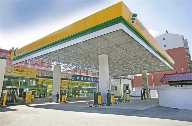 塔城加气站钢结构网架案例7